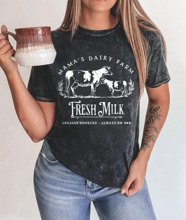 Mama's Dairy Farm Fresh Milk Breastfeeding T-shirt