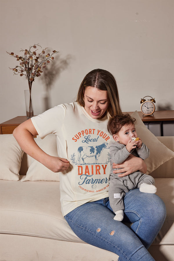 Support Your Local Farmer Breastfeeding T-shirt