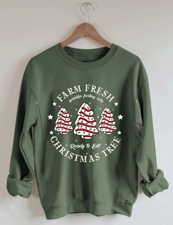 Farm Fresh Christmas Tree Nursing Sweatshirt