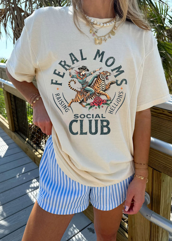 Pre-Sale Feral Moms Social Club Nursing T-shirt