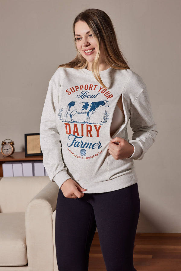 Local Dairy Farmer Nursing Sweatshirt