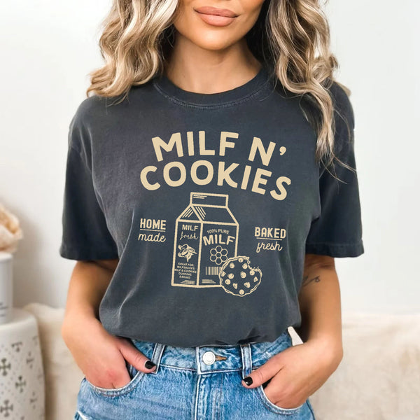 Pre-Sale Funny Milf N' Cookies Nursing T-shirt