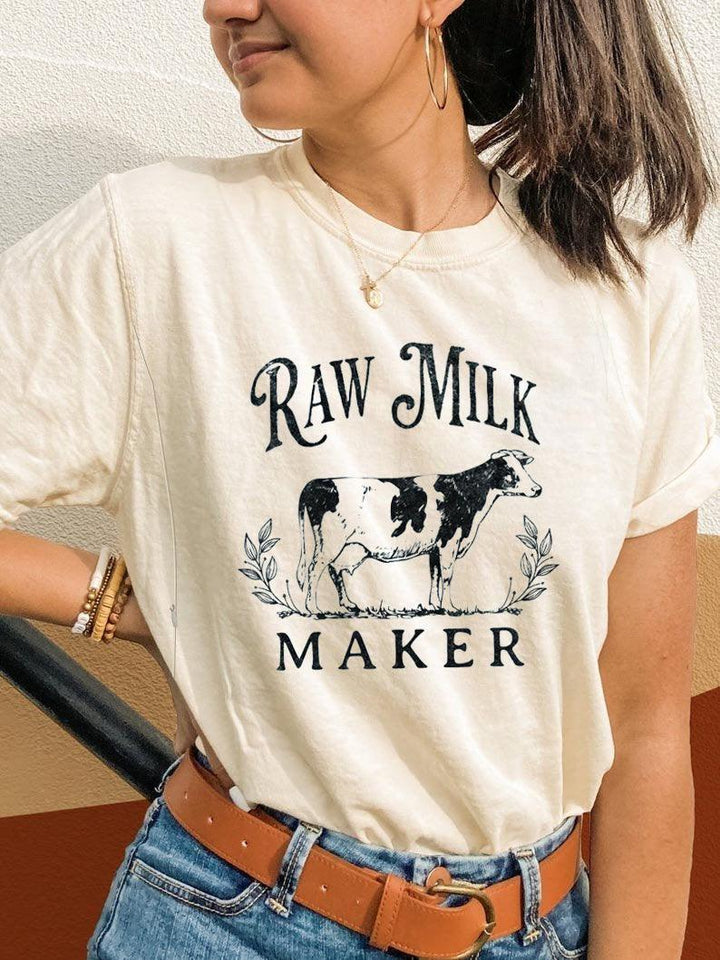 Funny Raw Milk Maker Breastfeeding T-shirt - Giftifymama