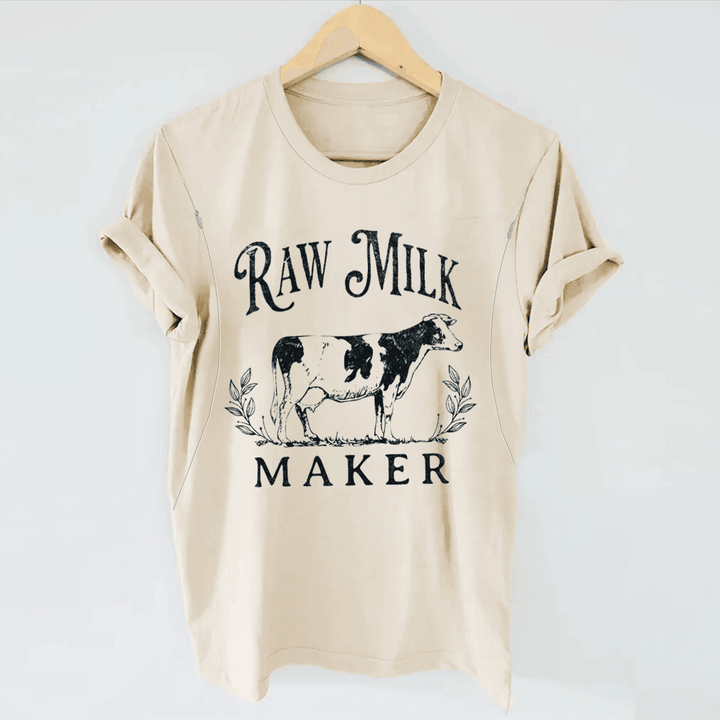 Funny Raw Milk Maker Breastfeeding T-shirt - Giftifymama