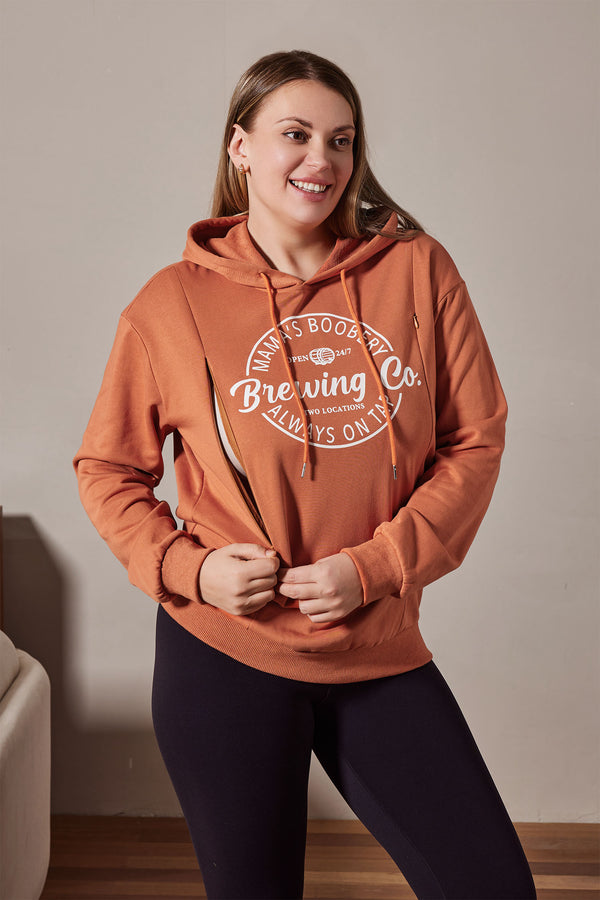 Mama's Boobery Breastfeeding Easy For Nursing Hoodie