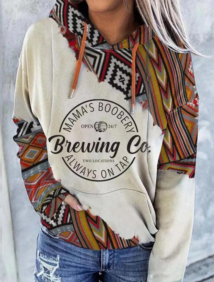 Mama's Boobery Breastfeeding Nursing Bohemia Hoodie - Giftifymama