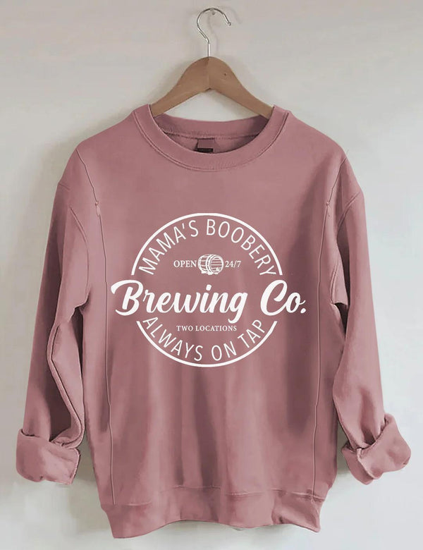 Mama's Boobery Zip Breastfeeding Sweatshirt - Giftifymama