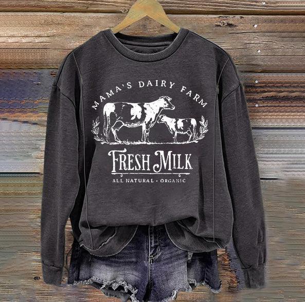 Mama's Dairy Farm Breastfeeding Crewneck Sweatshirt - Giftifymama