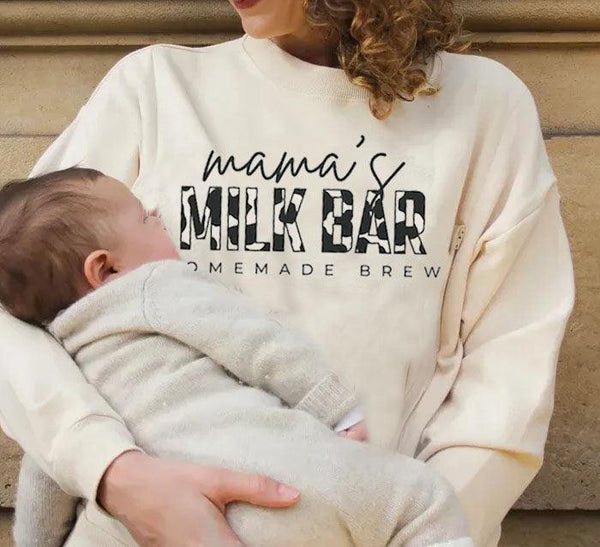 Mama’s Milk Bar Homemade Breastfeeding Sweatshirt - Giftifymama