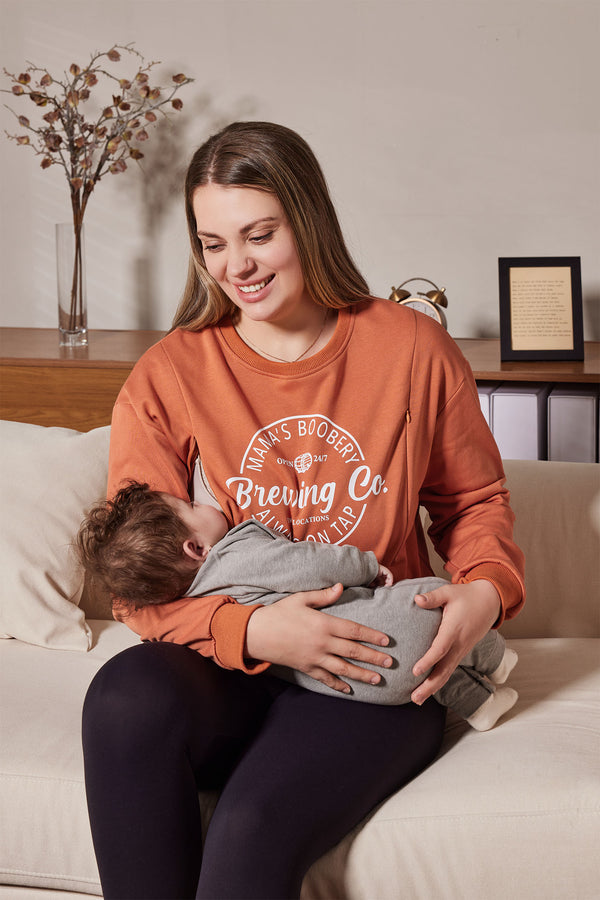 Funny Breastfeeding Nursing Crewneck Sweatshirt