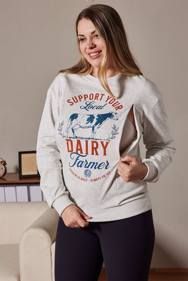 Local Dairy Farmer Nursing Sweatshirt