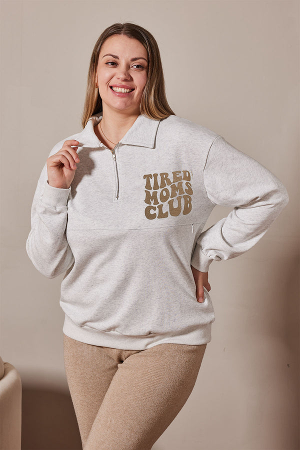 Tired Moms Club Nursing Sweatshirt